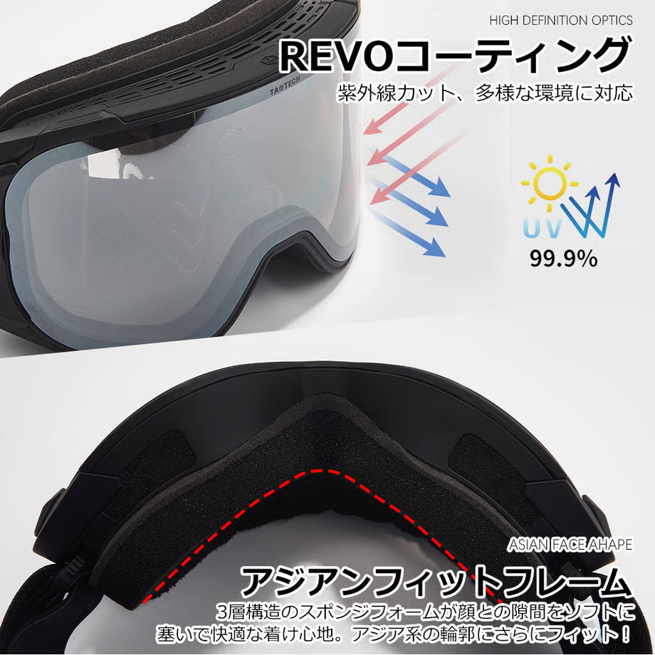 調光スノーゴーグル